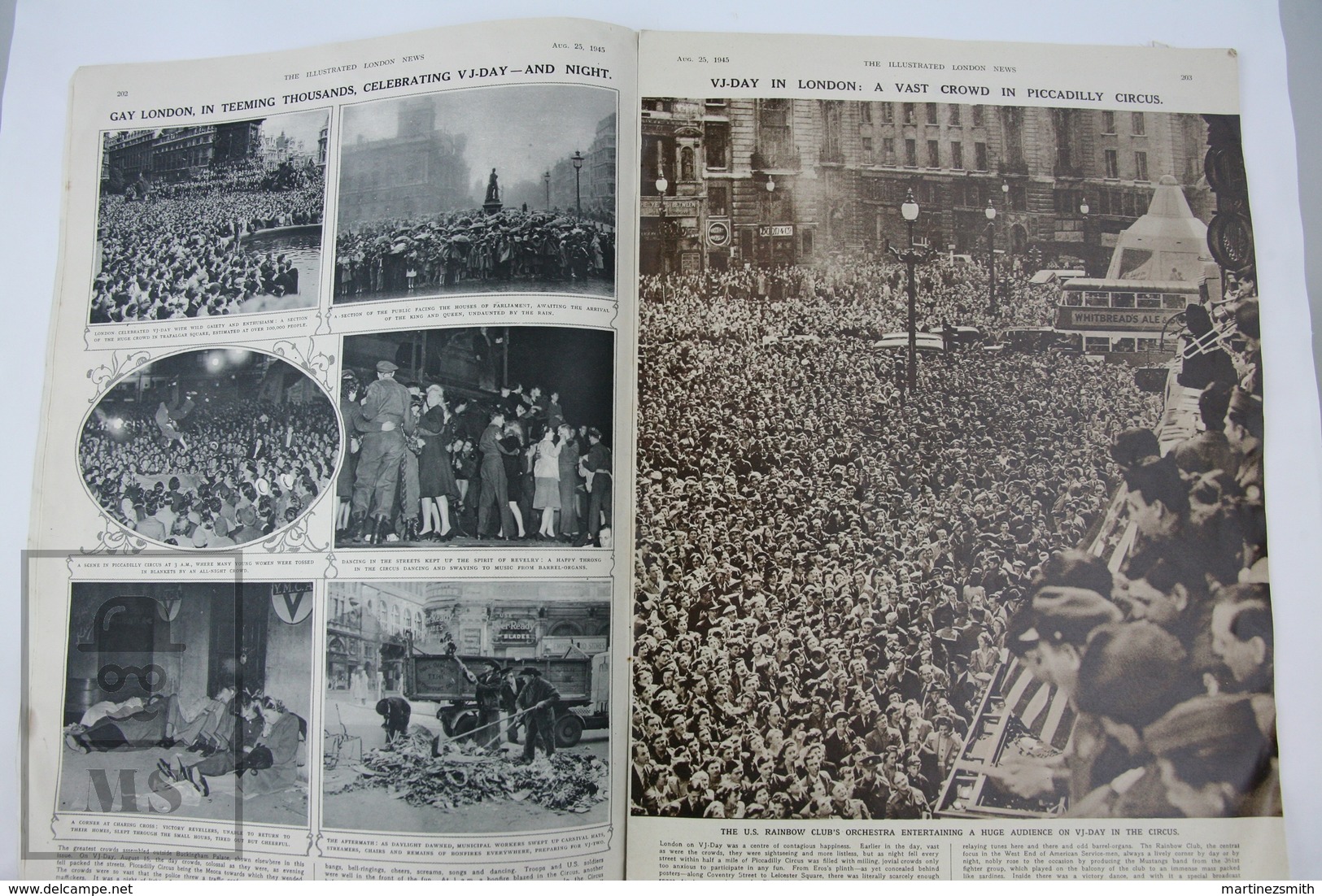 WWII The Illustrated London News, August 25, 1945 - Their Majesties And The Princesses Of England - History