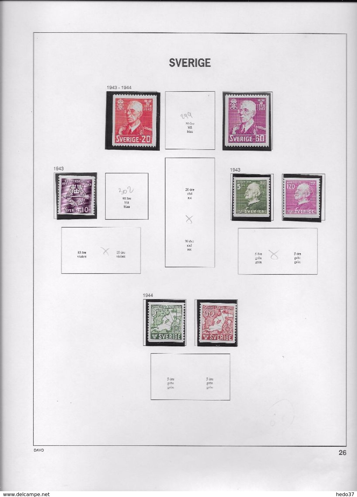 Suède - Collection Vendue Page Par Page - Timbres Oblitérés / Neufs **/* - TB - Collezioni