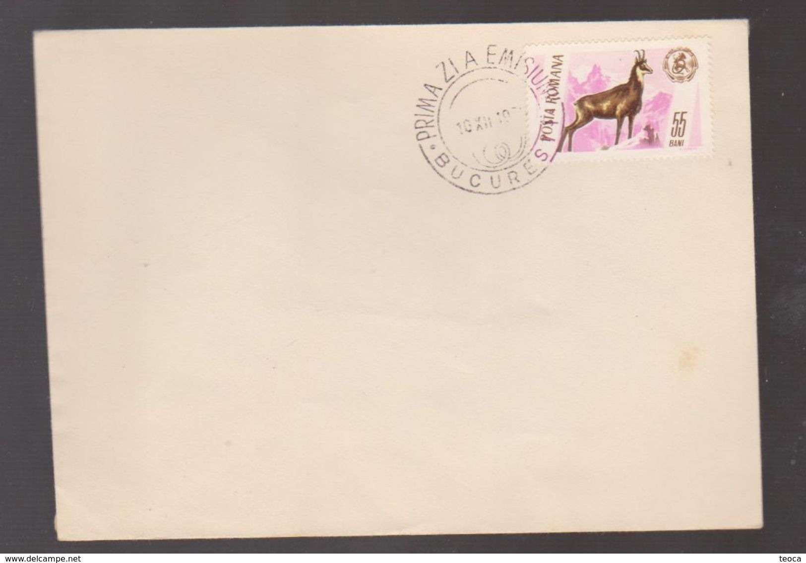 ANIMALS FAUNA COVER SPECIAL FDC POSTMARK ROMANIA 1965 - FDC