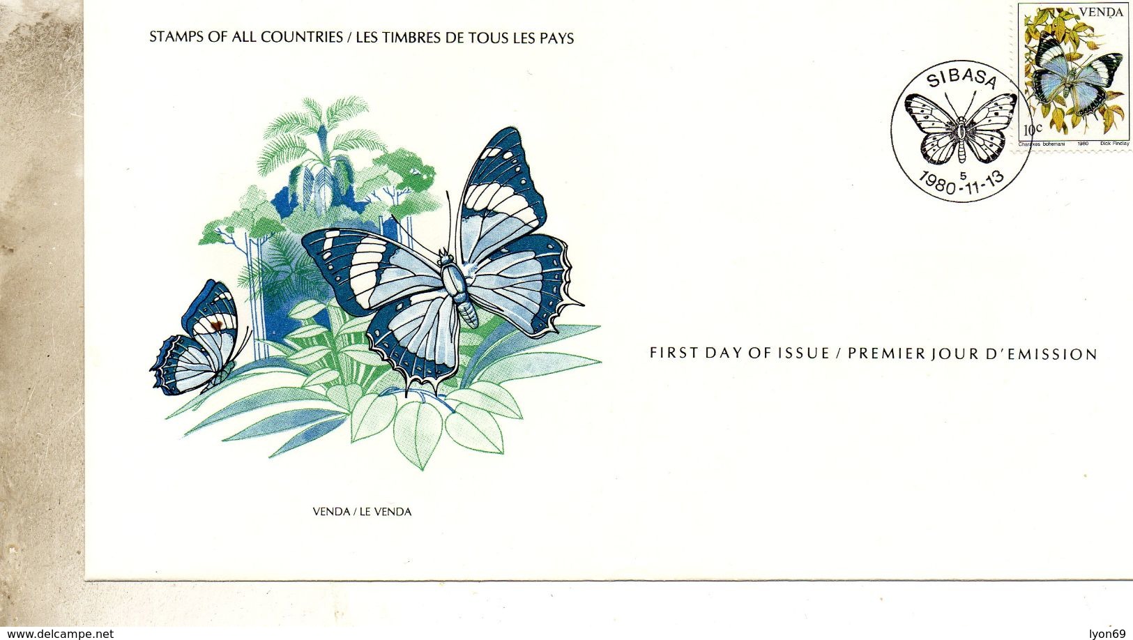 FDC VENDA PAPILLON   N° YVERT ET TELLIER 24 - Venda