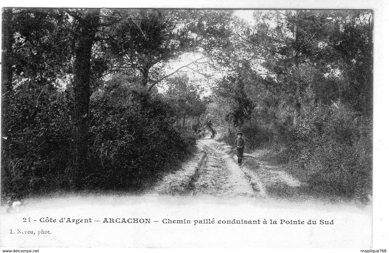 Cpa De Arcachon - Chemin Paillé Conduisant à La Pointe Du Sud - - Arcachon