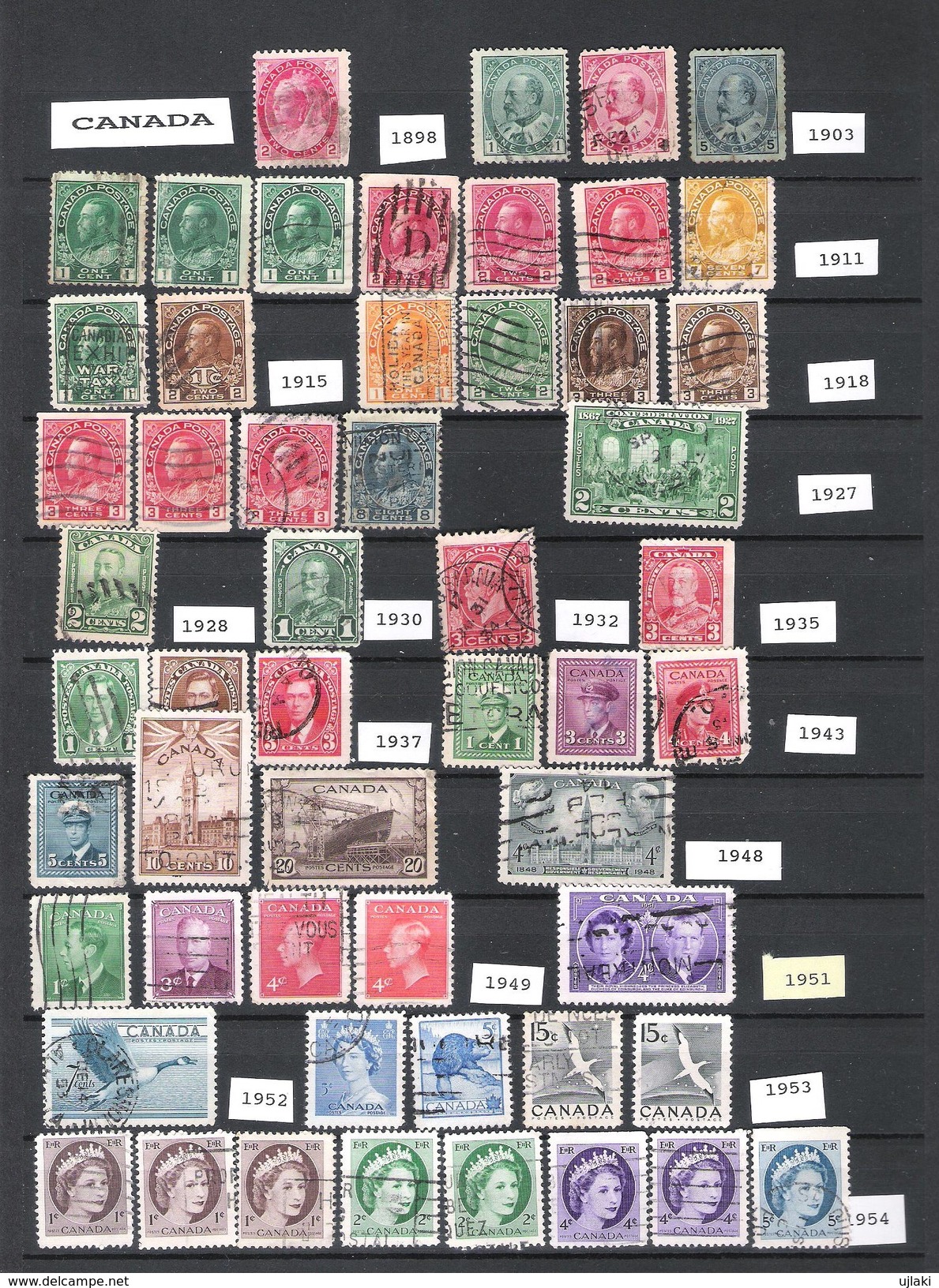 CANADA: Mini Collection De 150  TP: Poste  Ttes époques 1898...1993 - Collections