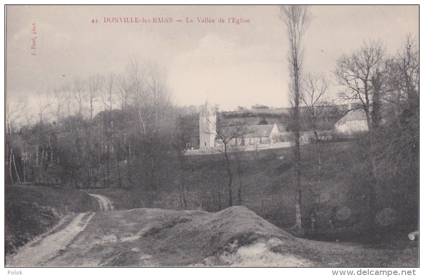 Cpa DONVILLE Les BAINS - La Vallée De L'Eglise - Autres & Non Classés