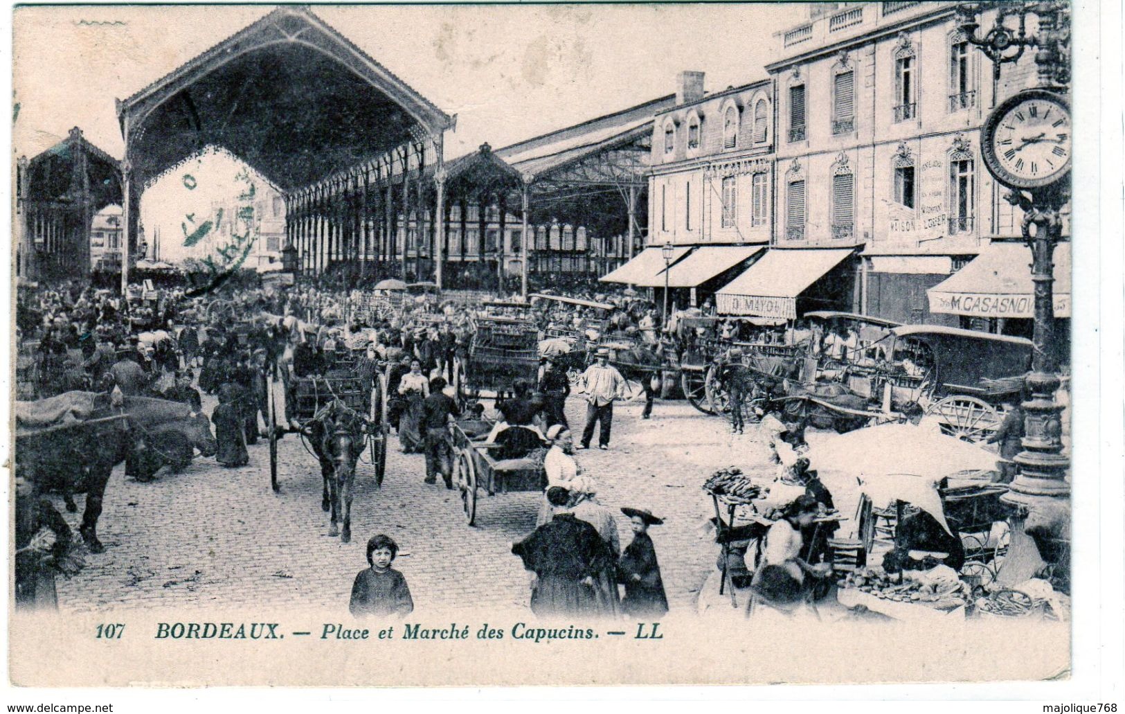 Cpa De Bordeaux - Place Et Marché Des Capucins - - Bordeaux