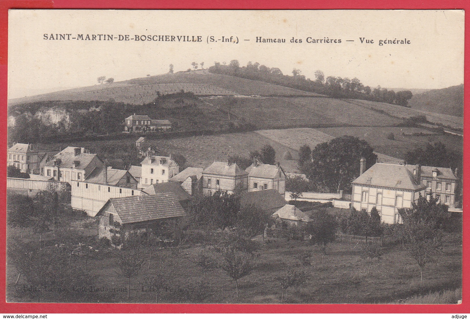 CPA- 76- ST-MARTIN-de-BOSCHERVILLE- HAMEAU Des CARRIÈRES  *TBE * 2 SCANS - Saint-Martin-de-Boscherville