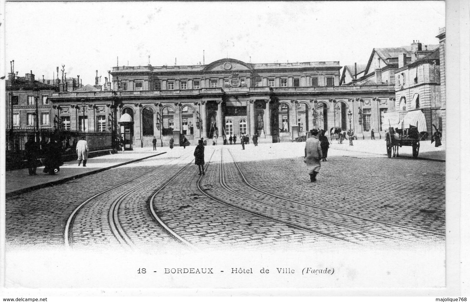 Cpa De Bordeaux - Hôtel De Ville (Façade) - - Bordeaux