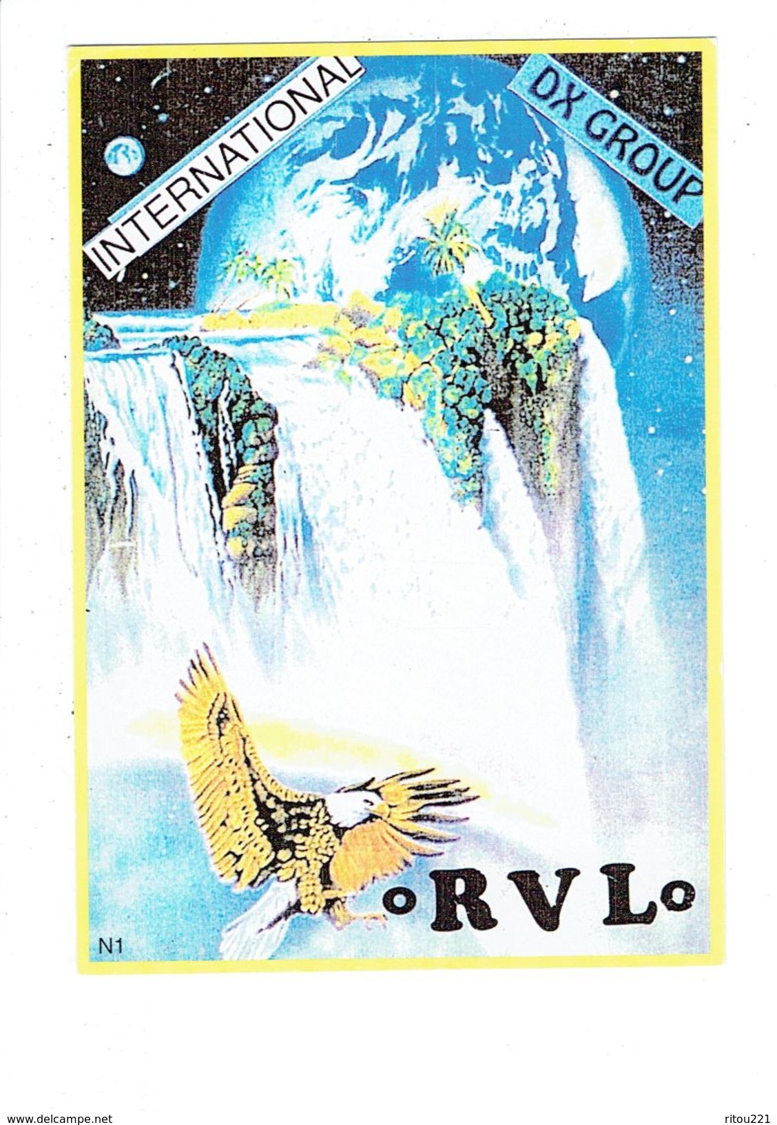 Carte QSL Radio RVL DX GROUP - Oiseau Aigle - 88 LE THILLOT - - Autres & Non Classés