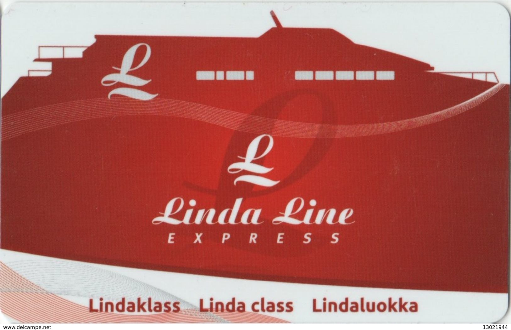 ESTONIA KEY CABIN   LINDA LINE EXPRESS  ( Shipping Company ) - Cartes D'hotel