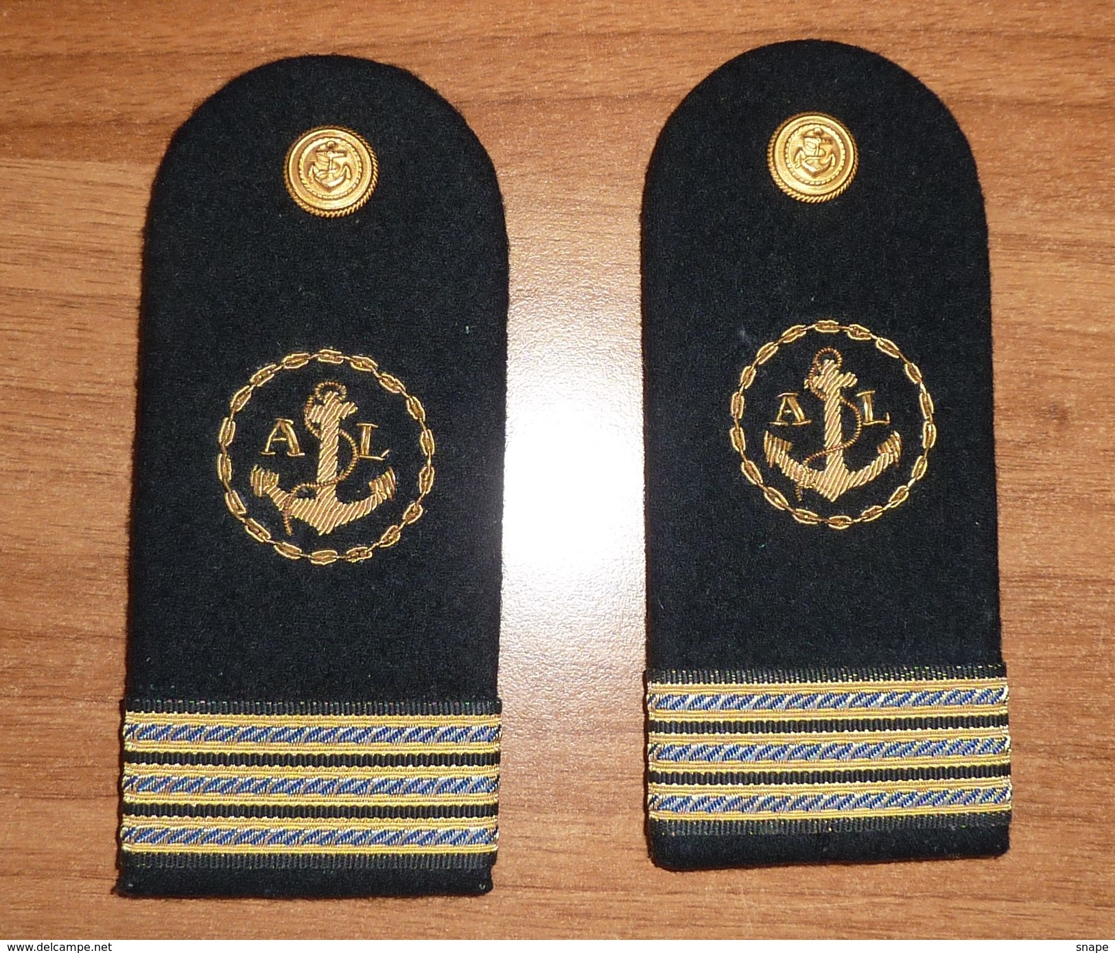 Spalline Capo Di 1^ Classe SSAL - Marina Militare - Usate - Italian Navy Shoulder Boards - Marine