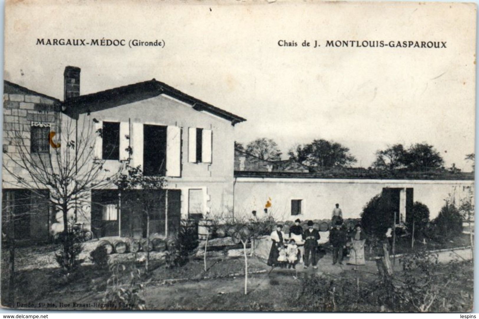 33 - MARGAUX - MEDOC --  Chais De J. Montlouis Gasparoux - Margaux