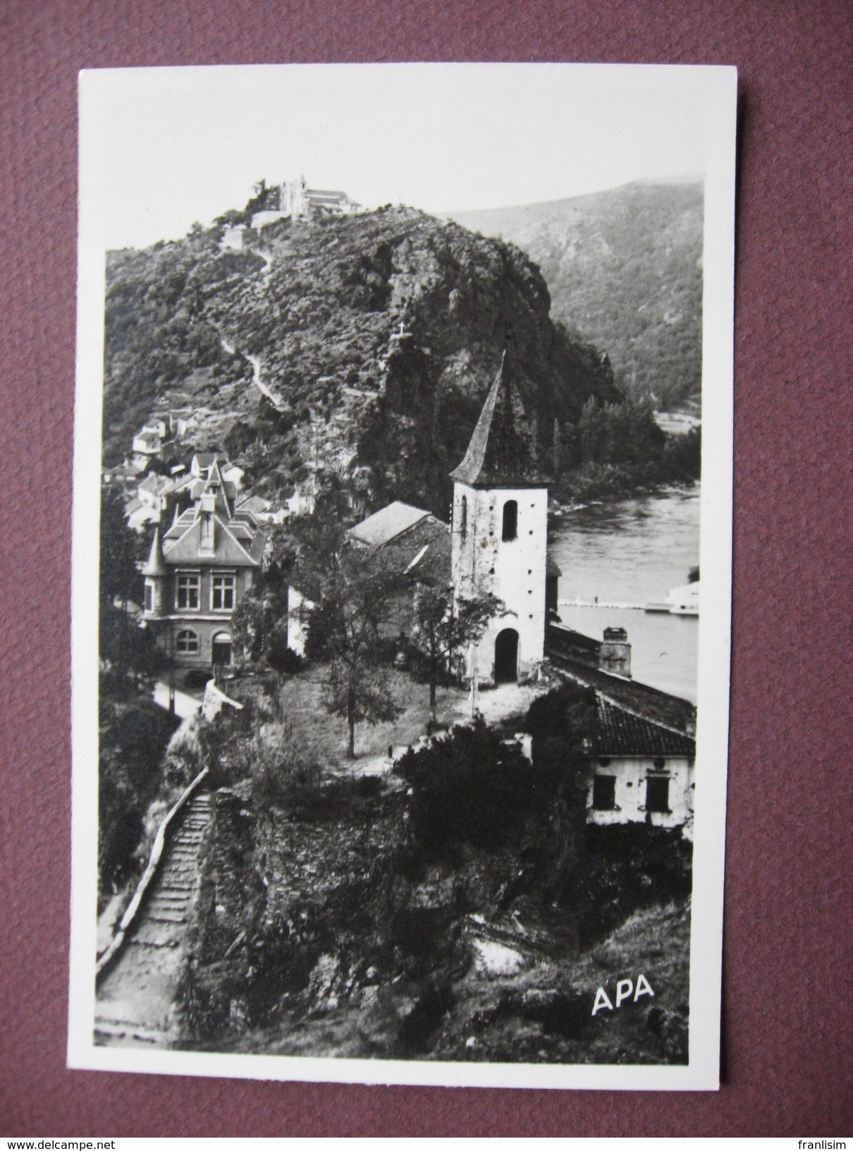 CPA PHOTO 81 AMBIALET Prés ALBI Eglise Et Prieuré 1950 60 Canton LE HAUT DADOU - Autres & Non Classés