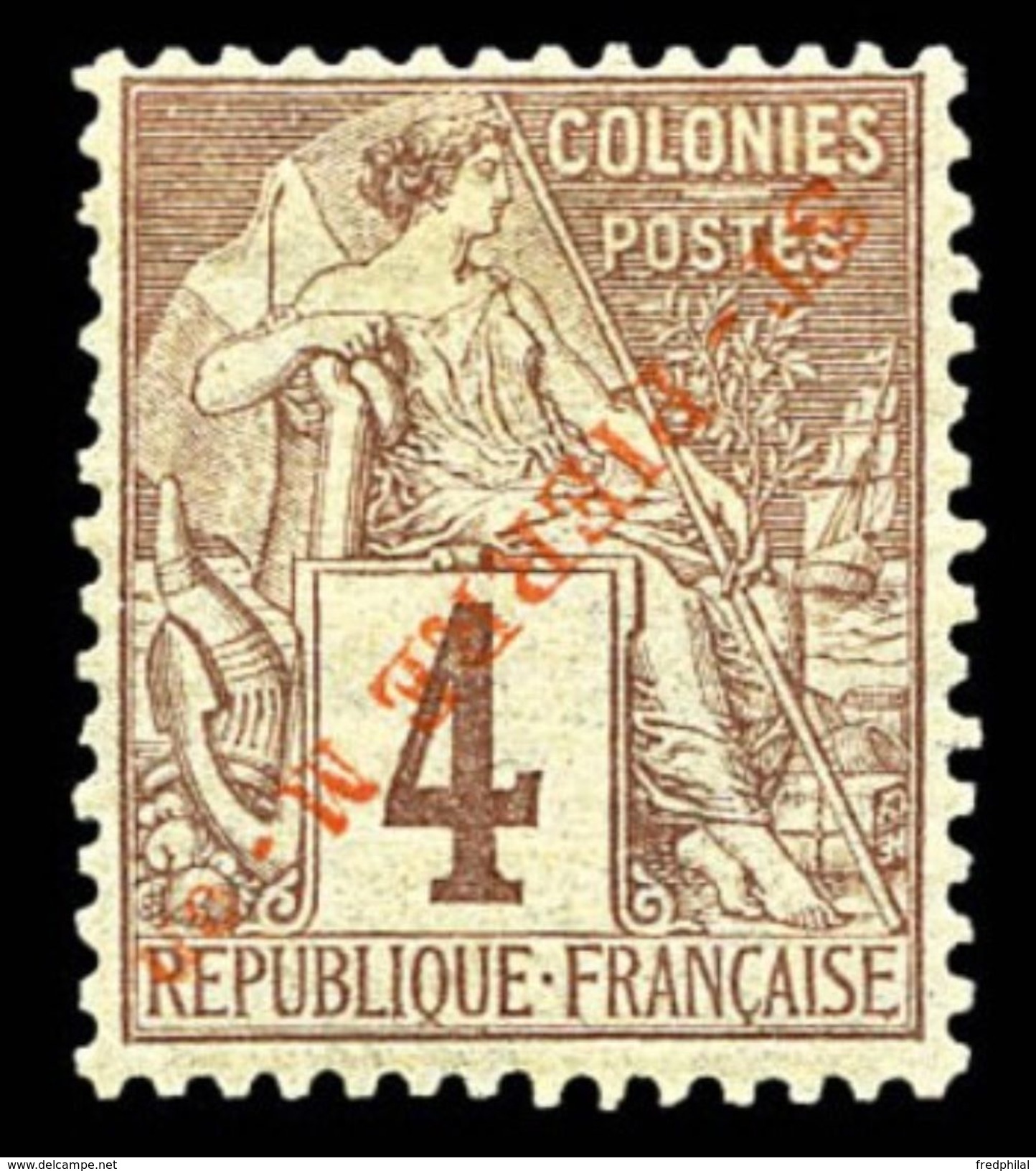 N° 33A Surcharge Rouge Renversée . Etat Tres Bon * - Unused Stamps