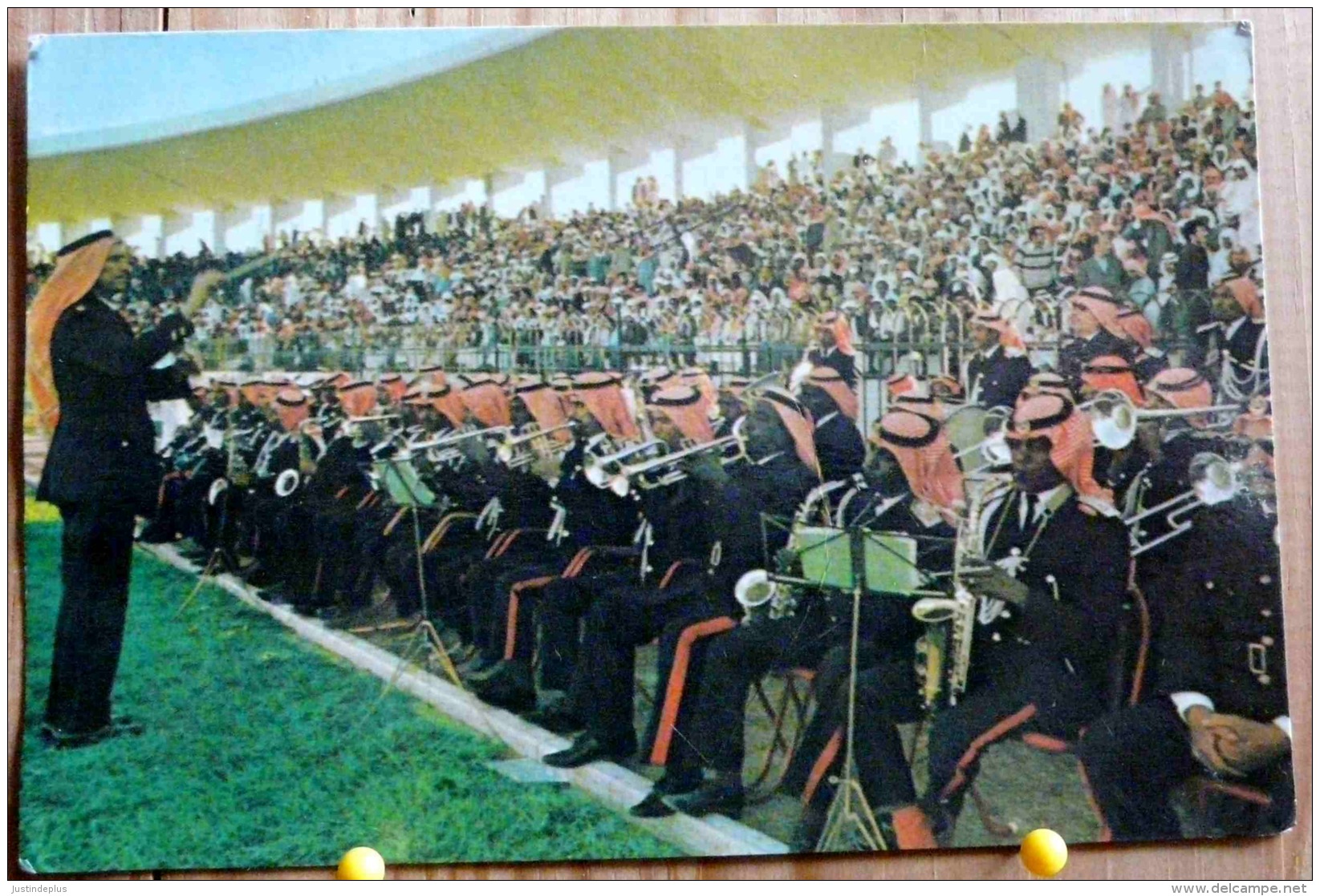 THE BAND PLAYING THE NATIONAL ANTHEM BEFORE TTHE GAME STARTS ARABIE SEOUDITE ORCHESTRE  SCAN R/V - Arabie Saoudite