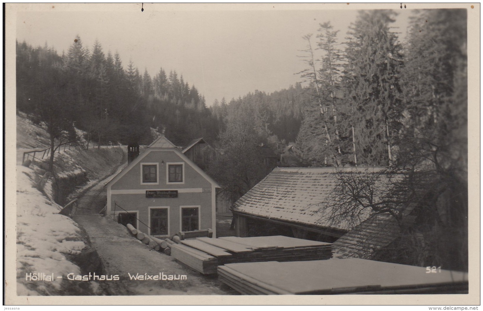 AK - NÖ - Hölltal - Gasthof Weixelbaum - 1928 - Raxgebiet