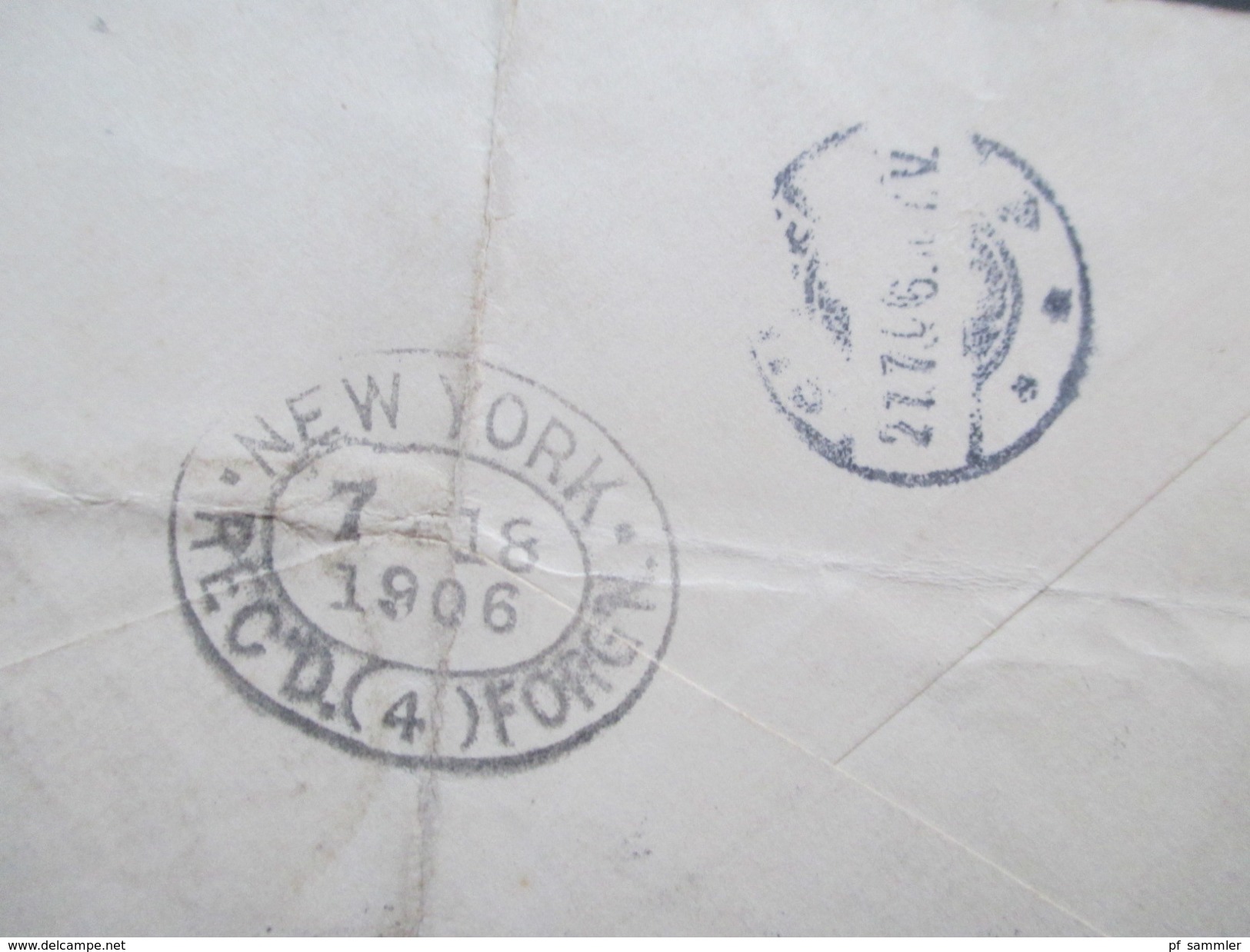 USA 1906 Ganzsache mit Zusatzfrankatur 140 / 144 Registered Mail New York No 19049. Reverend Martin Köhler Toledo Ohio