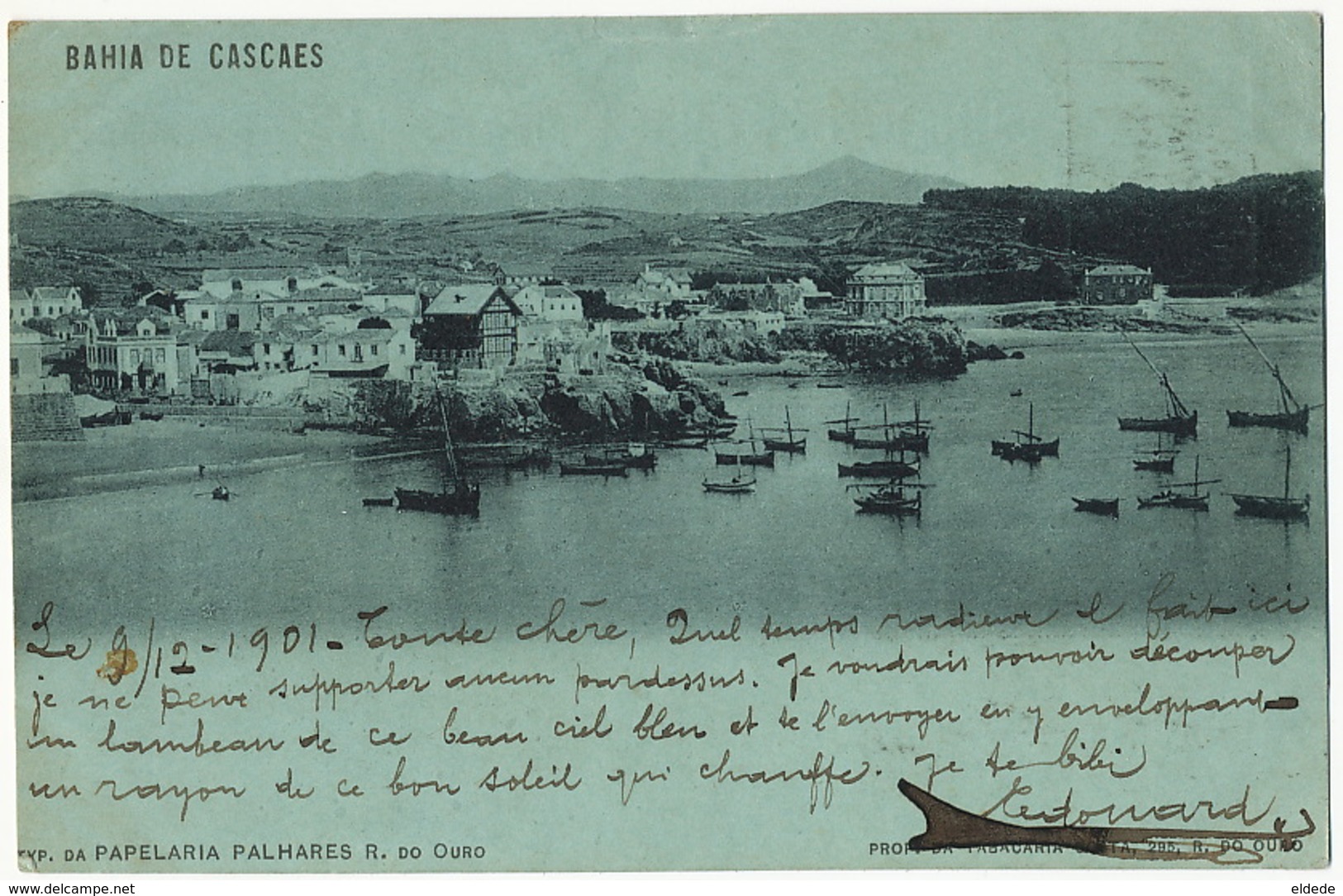 Bahia De Cascaes  Edit Papelaria Palhares  P. Used 1901 To Villejuif - Autres & Non Classés