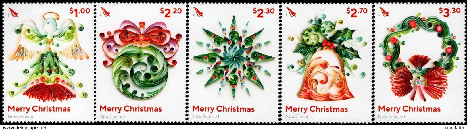 New Zealand - 2017 - Christmas - Mint Stamp Set - Nuovi