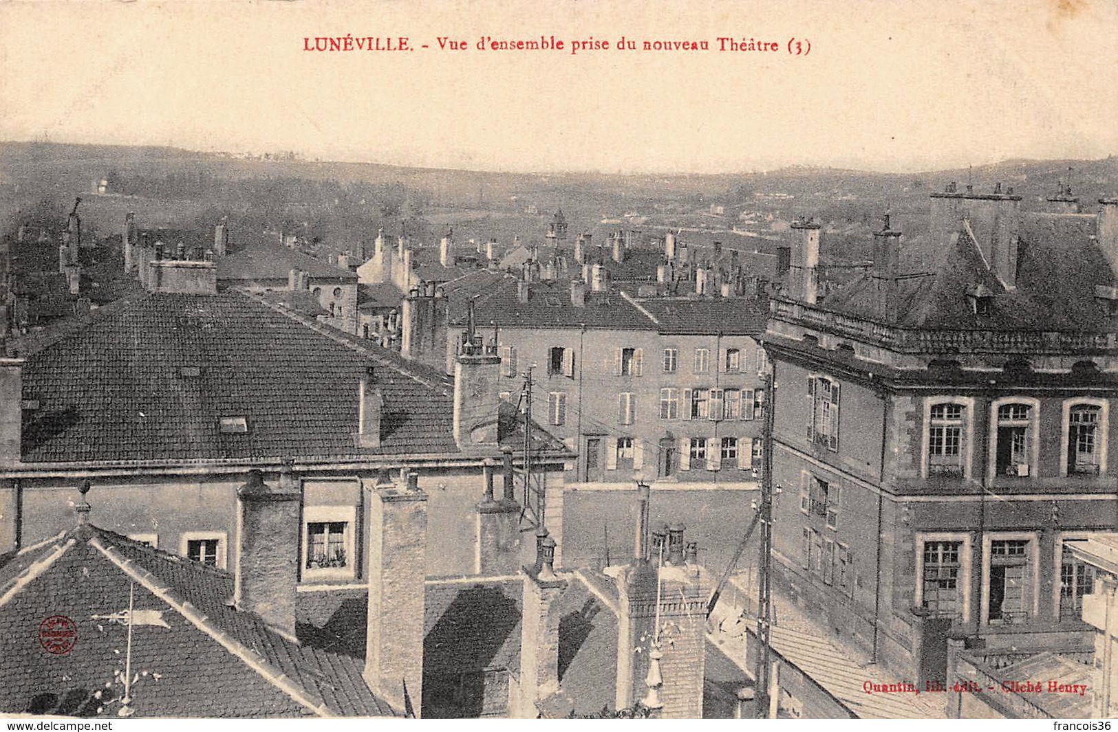 (54) Lunéville - Vue D'ensemble Prise Du Nouveau Théâtre - Luneville