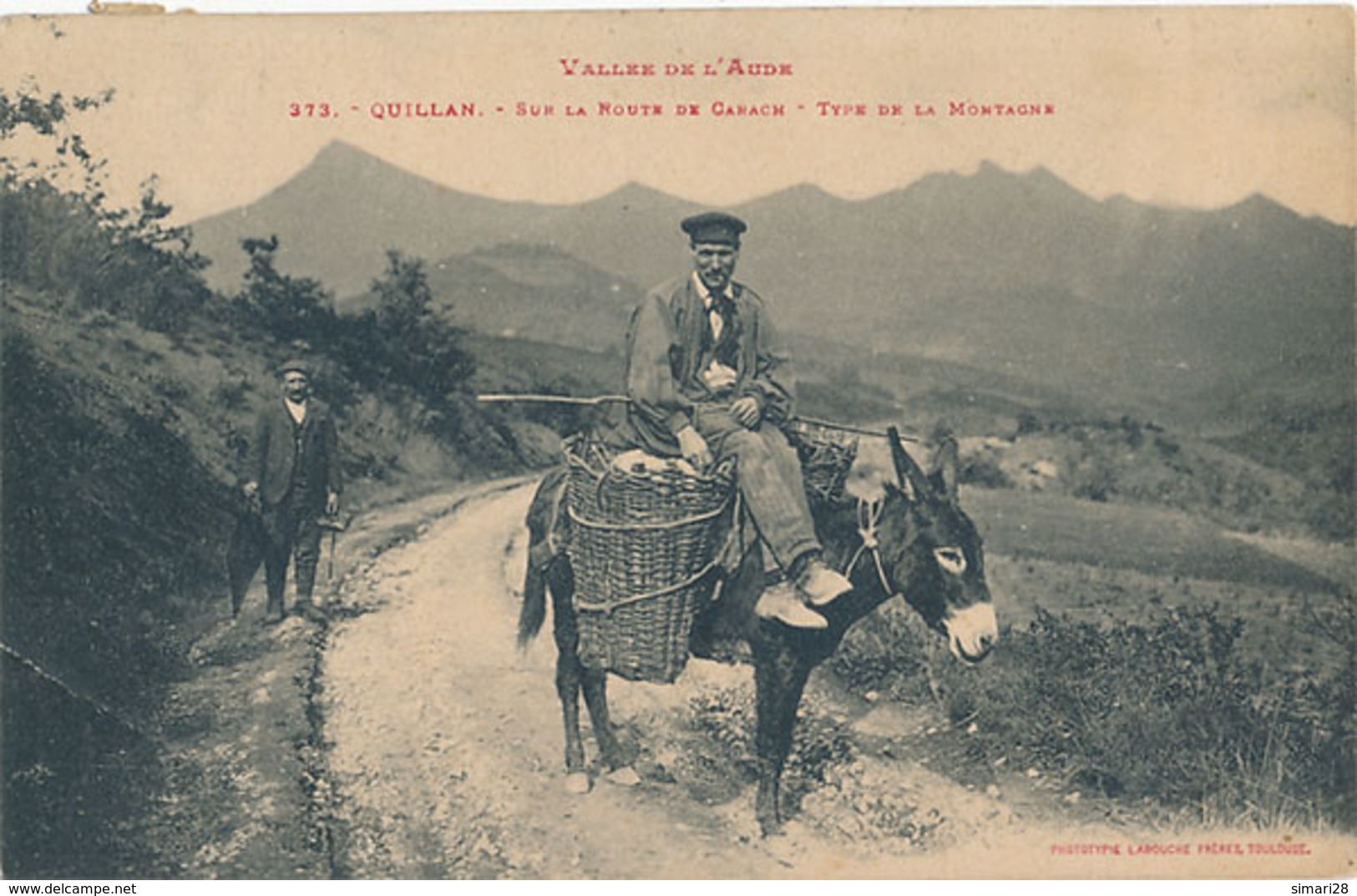 QUILLAN - N° 373 - SUR LA ROUTE DE GARACH - TYPE DE LA MONTAGNE (ANE) - Autres & Non Classés