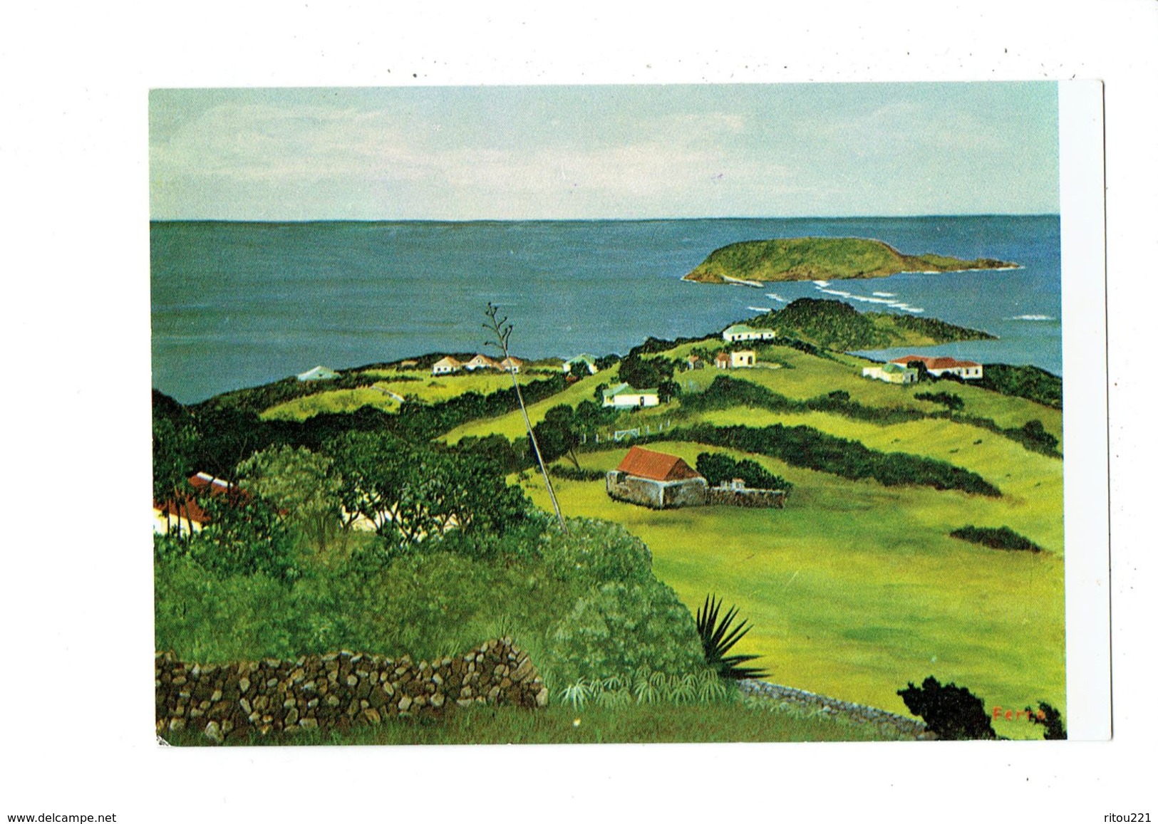 Cpm - GUADELOUPE - Vue De MARIGOT - SAINT-BARTHELEMY - PEINTURE MARGOT FERRA DONIGER - Saint Barthelemy