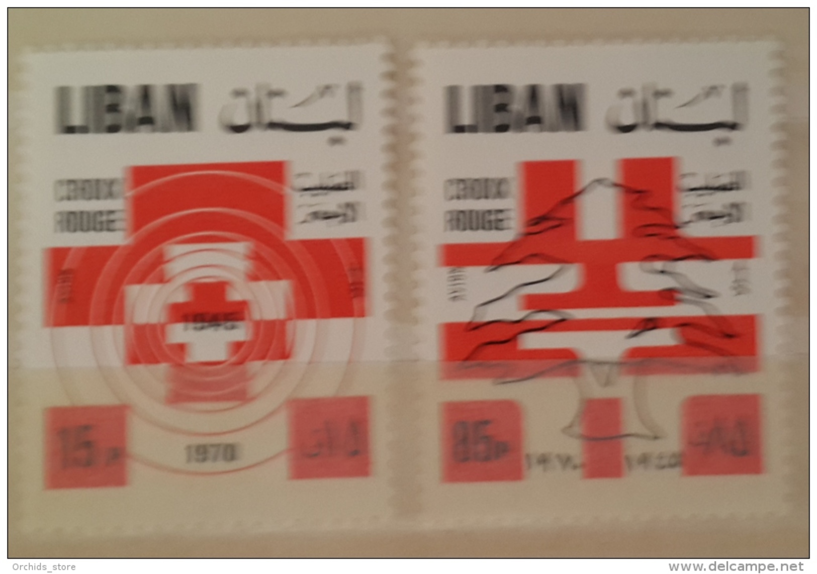 11 Lebanon 1971 SG 1068-1069 25th Anniv Of Lebanese Red Cross - Complete Set MNH - Líbano