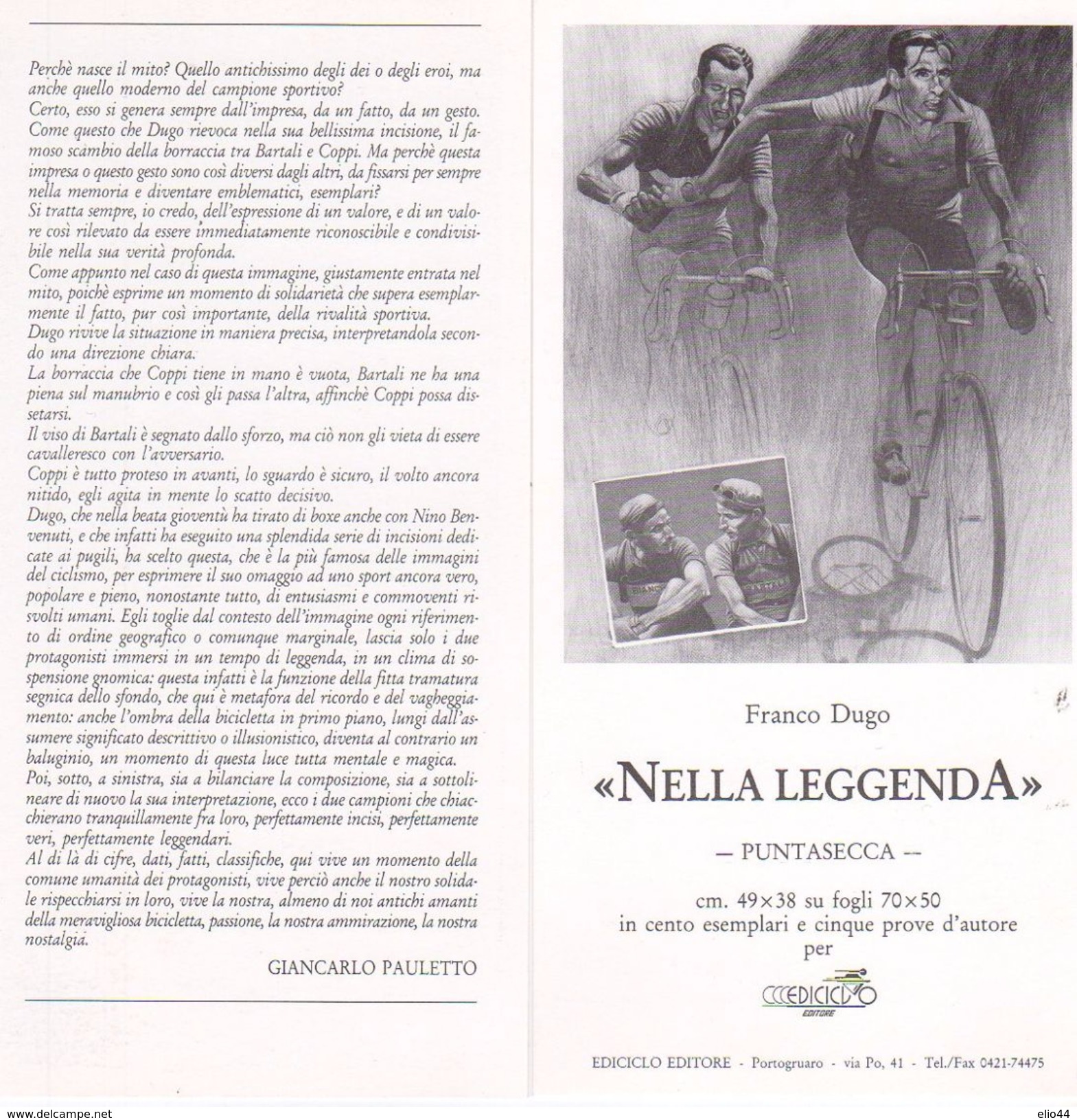 Franco Dugo - < Nella Leggenda > - - Cyclisme