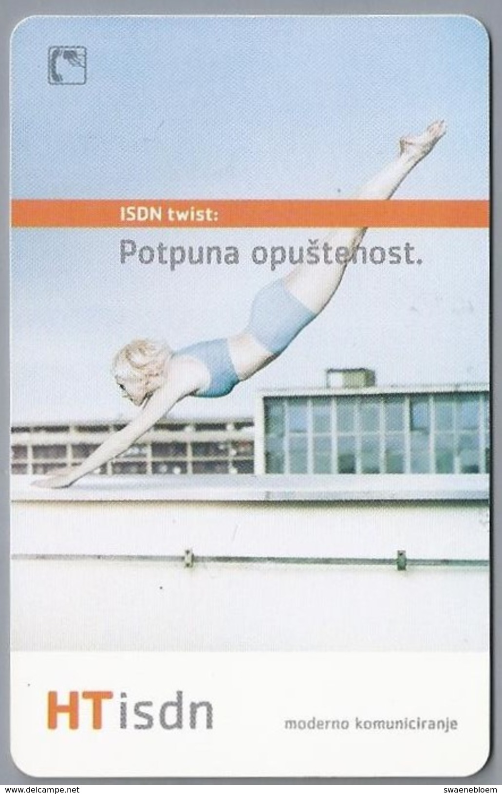 HR.- Kroatië. Hrvatski Telecom HT. CROATIA. Telefonska Kartica. Potpuna Opustehost.  Moderno Komuniciranje. 2 Scans - Kroatien