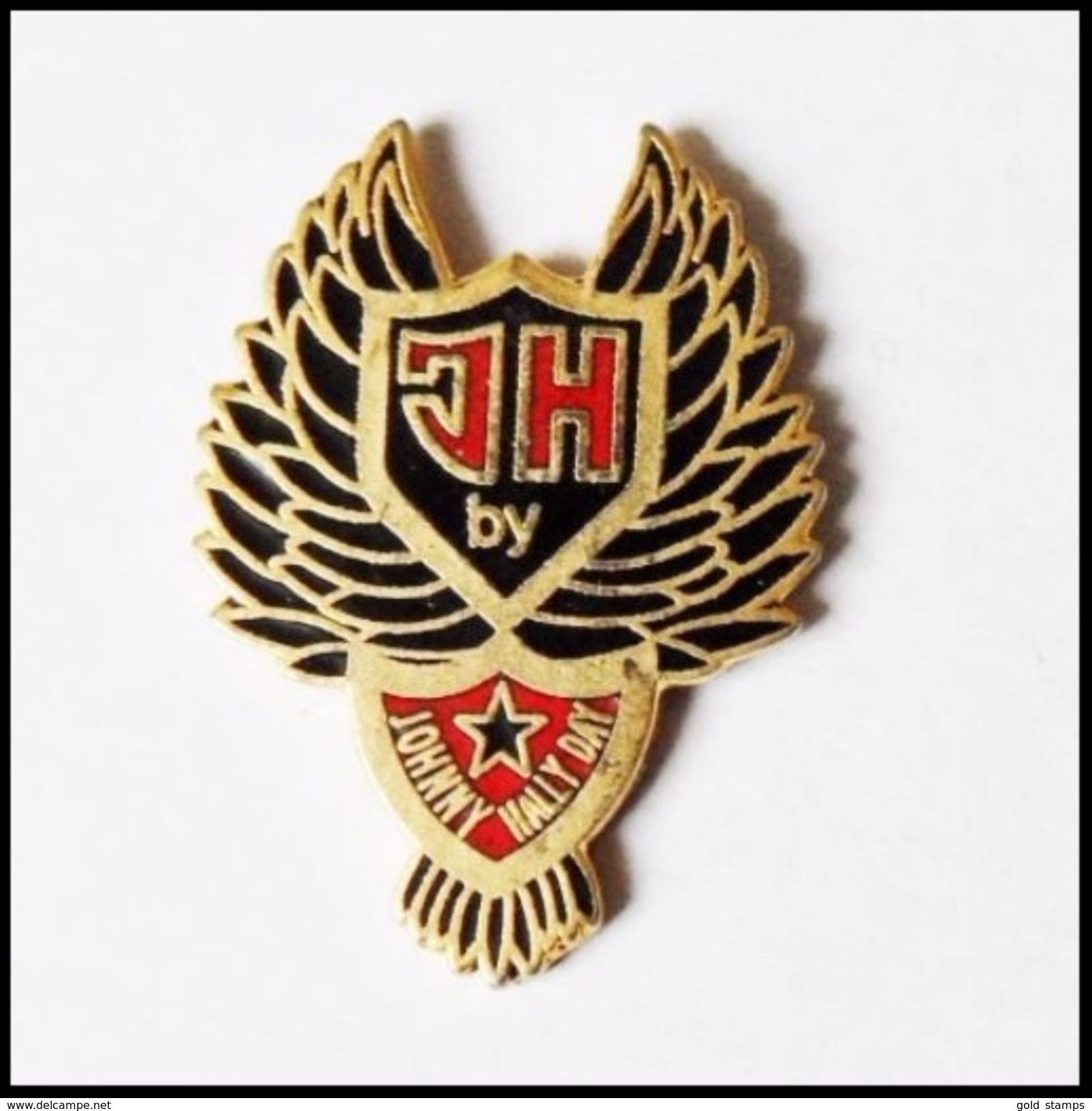 Ref 1 - Pin's Johnny Hallyday Halliday " By JH " - Musica