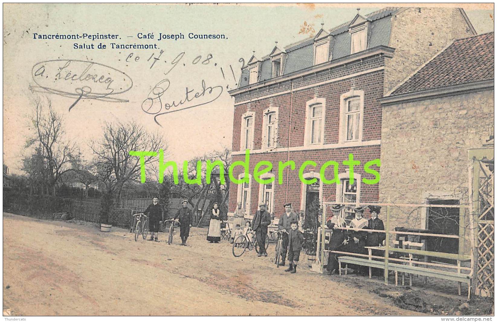 CPA  TANCREMONT PEPINSTER CAFE JOSEPH COUNESON SALUT DE TANCREMONT - Pepinster