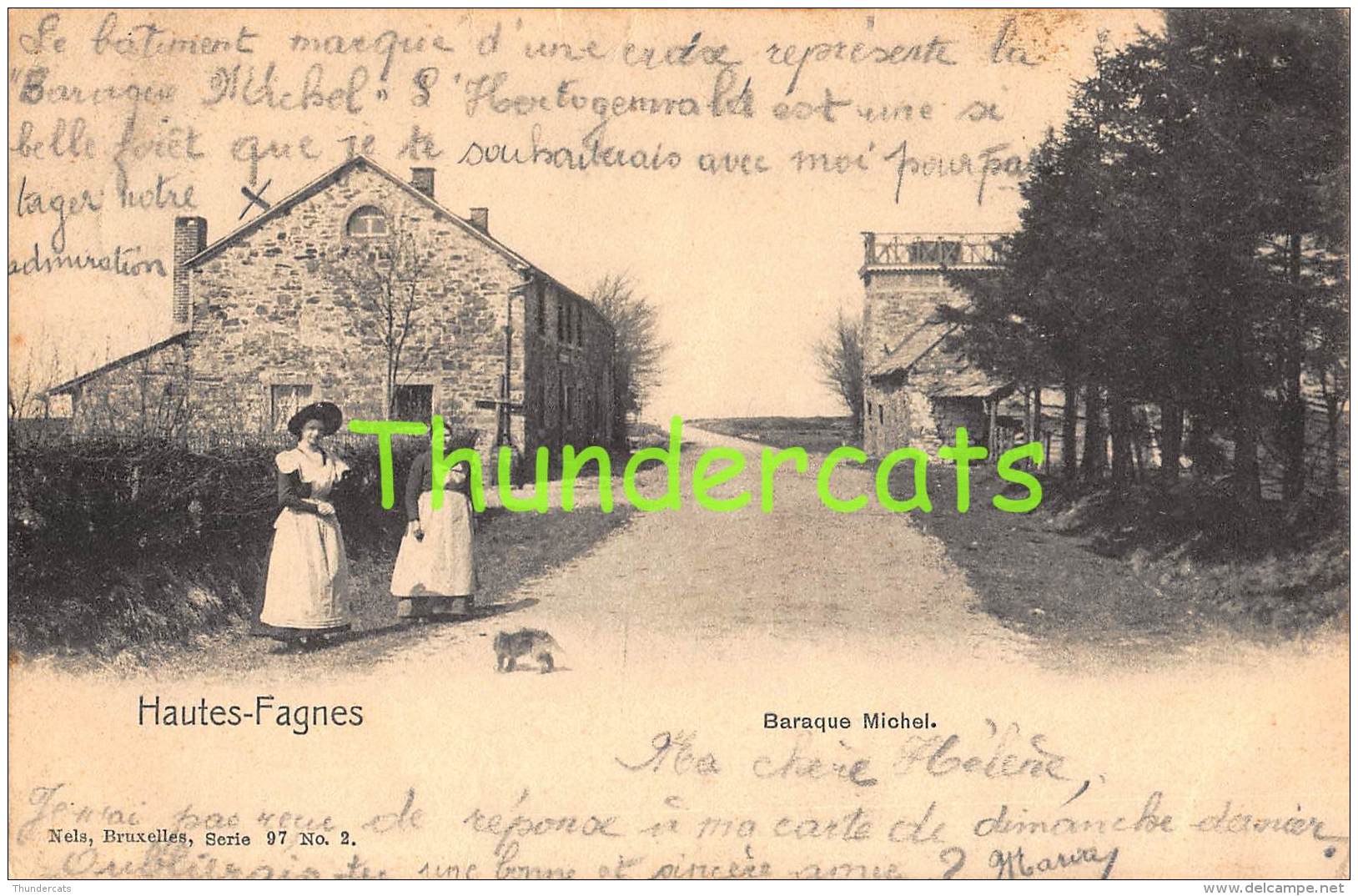 CPA  HAUTES FAGNES BARAQUE MICHEL NELS SERIE 97 NO 2 - Jalhay