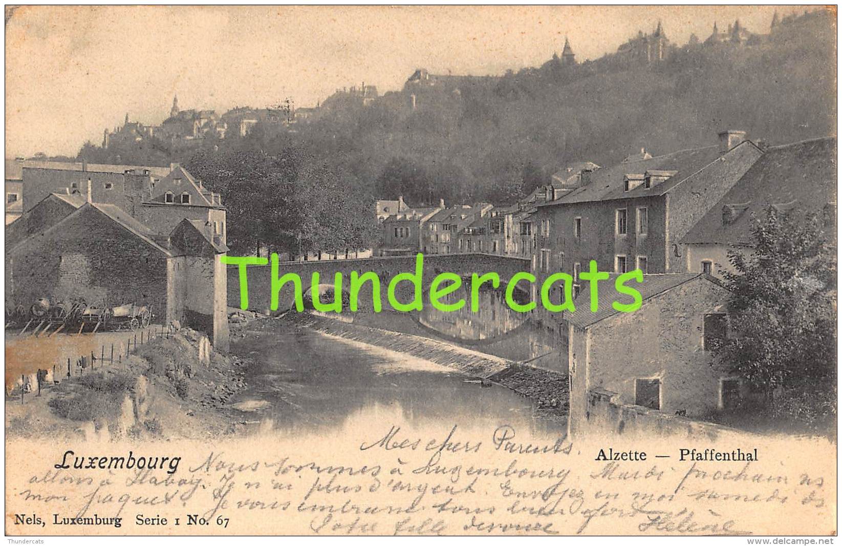 CPA LUXEMBOURG ALZETTE PFAFFENTHAL NELS SERIE 1 NO 67 - Esch-sur-Alzette