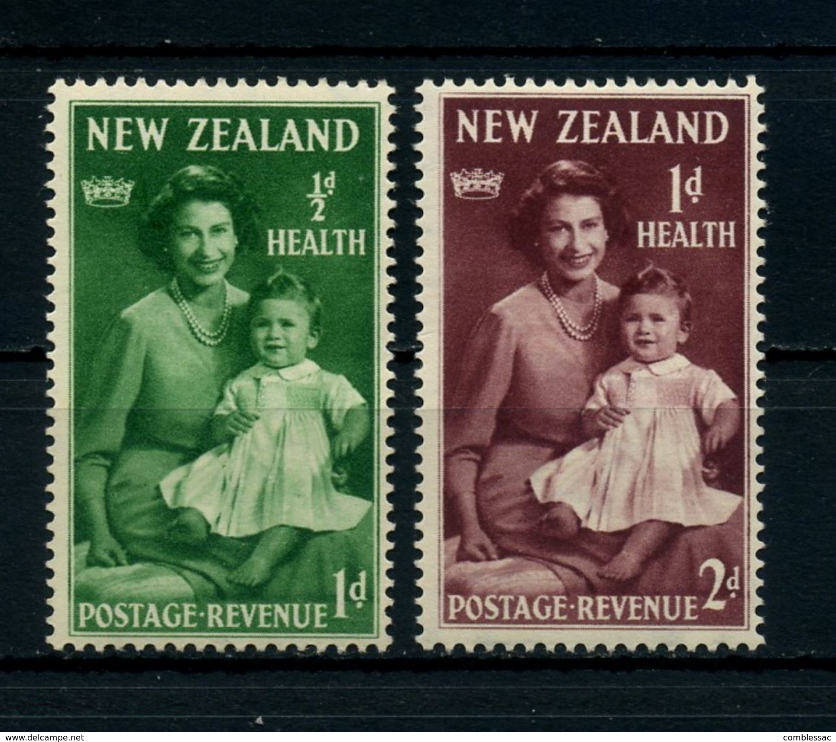 NEW  ZEALAND    1950    Health  Stamps  Set  Of  2    MH - Unused Stamps