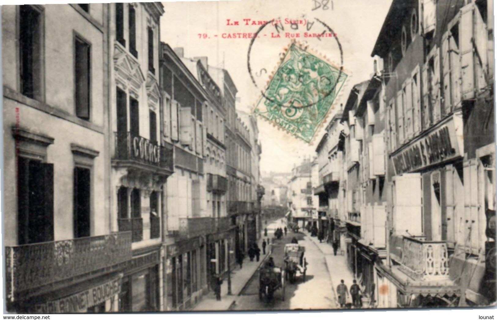 81 CASTRES : La Rue Sabatier - Castres