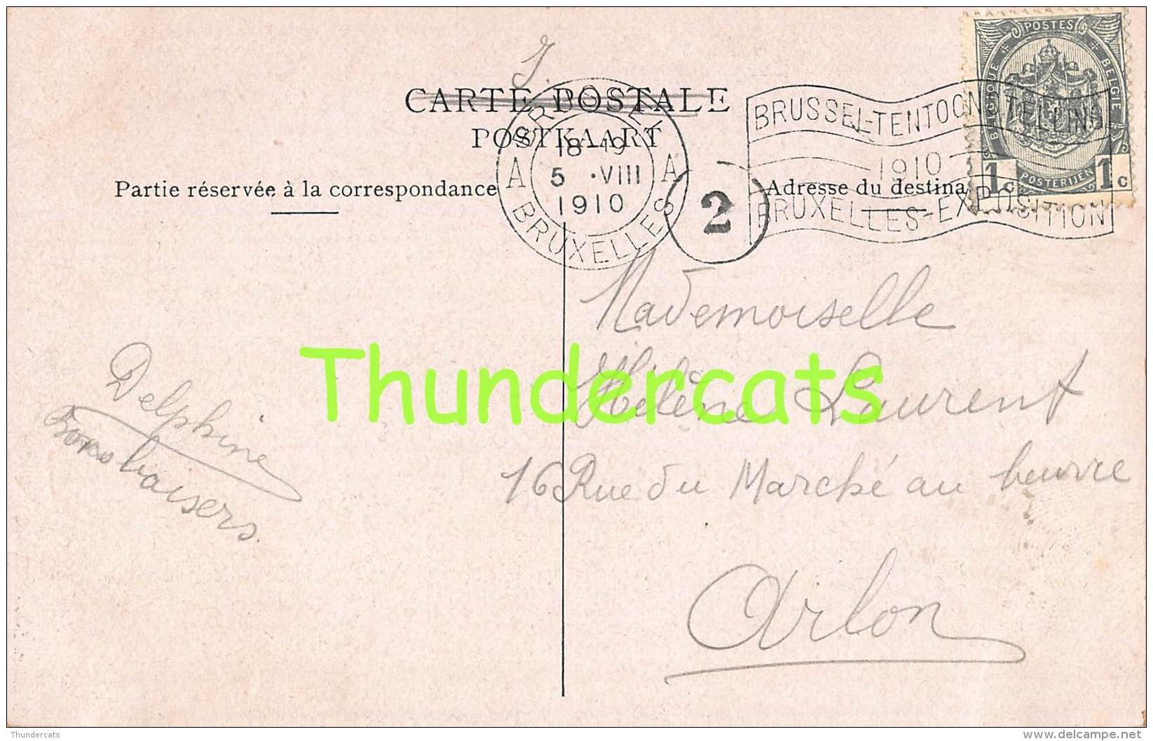 CPA EXPOSITION UNIVERSELLE DE BRUXELLES 1910 PAVILLON D'ITALIE - Fêtes, événements
