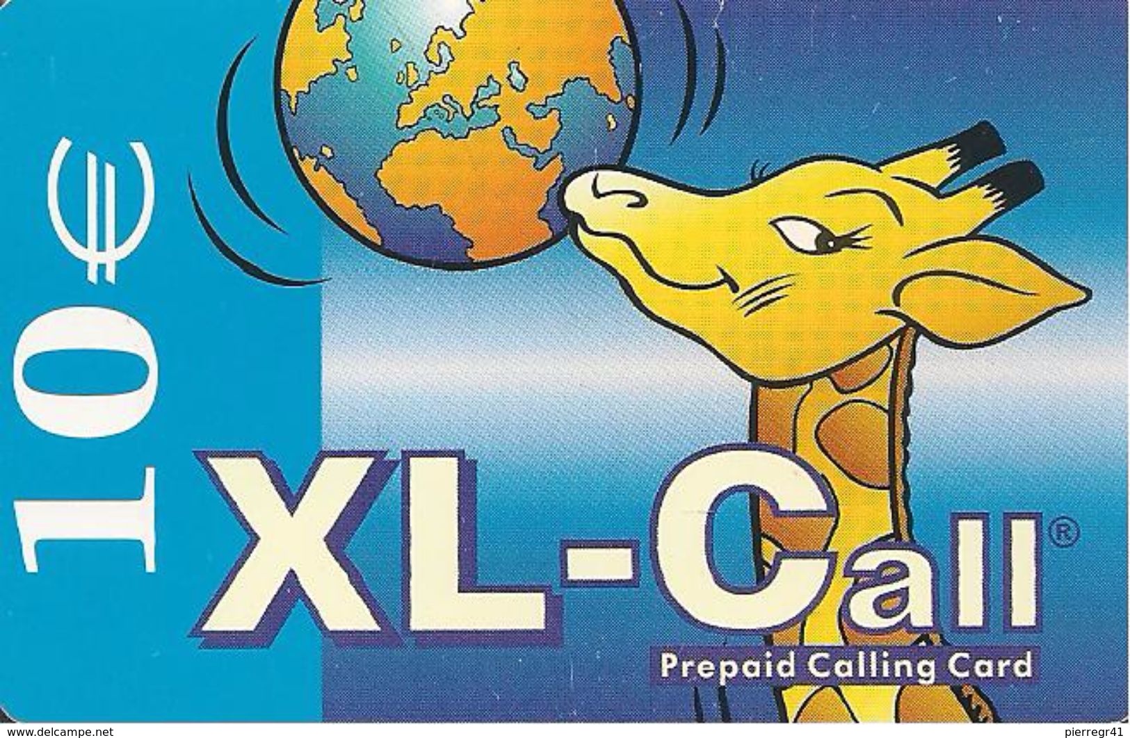 CARTE+PREPAYEE-BELGE-XL-CALL-10€-GIRAFE Avec La TERRE-TBE- - Cartes GSM, Recharges & Prépayées