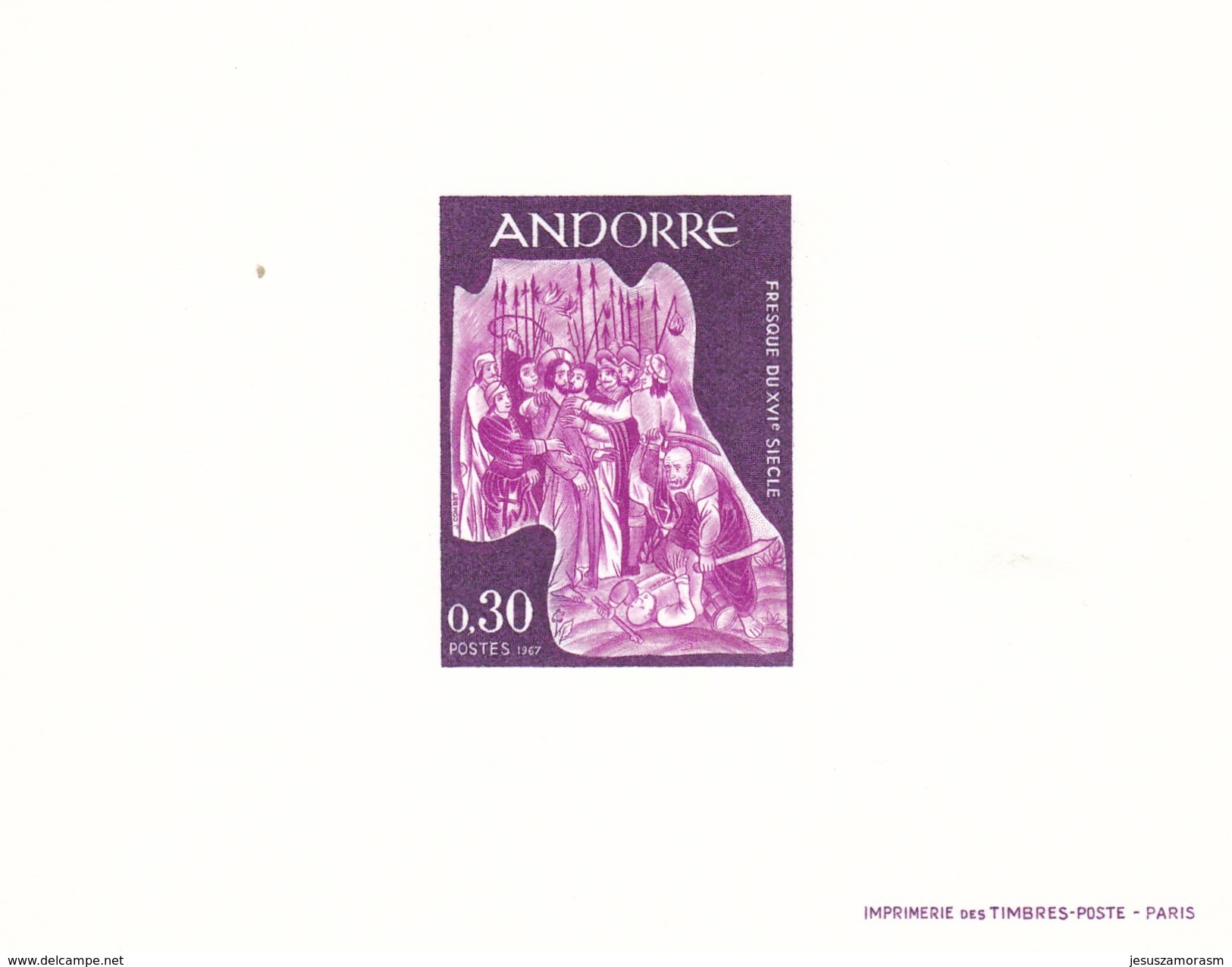 Andorra Francesa Nº 184 Al 187 En Pruebas - Unused Stamps