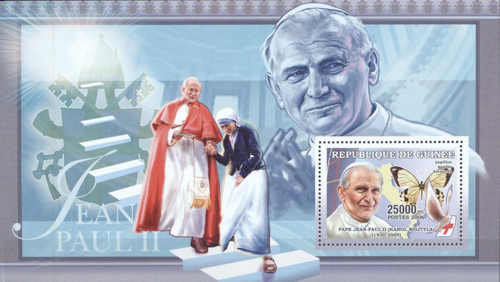 Guinea 2006 - MNH - Butterflies, Pope - Sonstige & Ohne Zuordnung