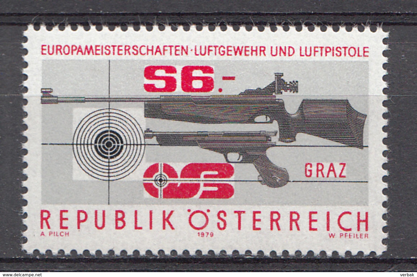 AUTRICHE 1979  Mi.nr.: 1599 Europameisterschaften Im Luftgewehr...  Neuf Sans Charniere-MNH-Postfris - Unused Stamps