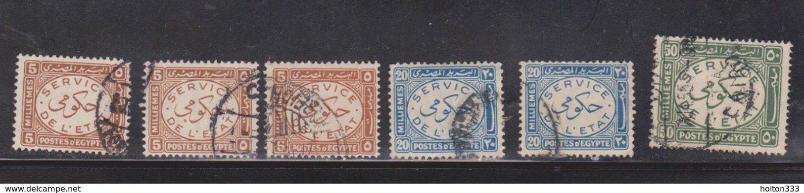 EGYPT Scott # O43, O48, O50 Used - Official Stamps - Used Stamps