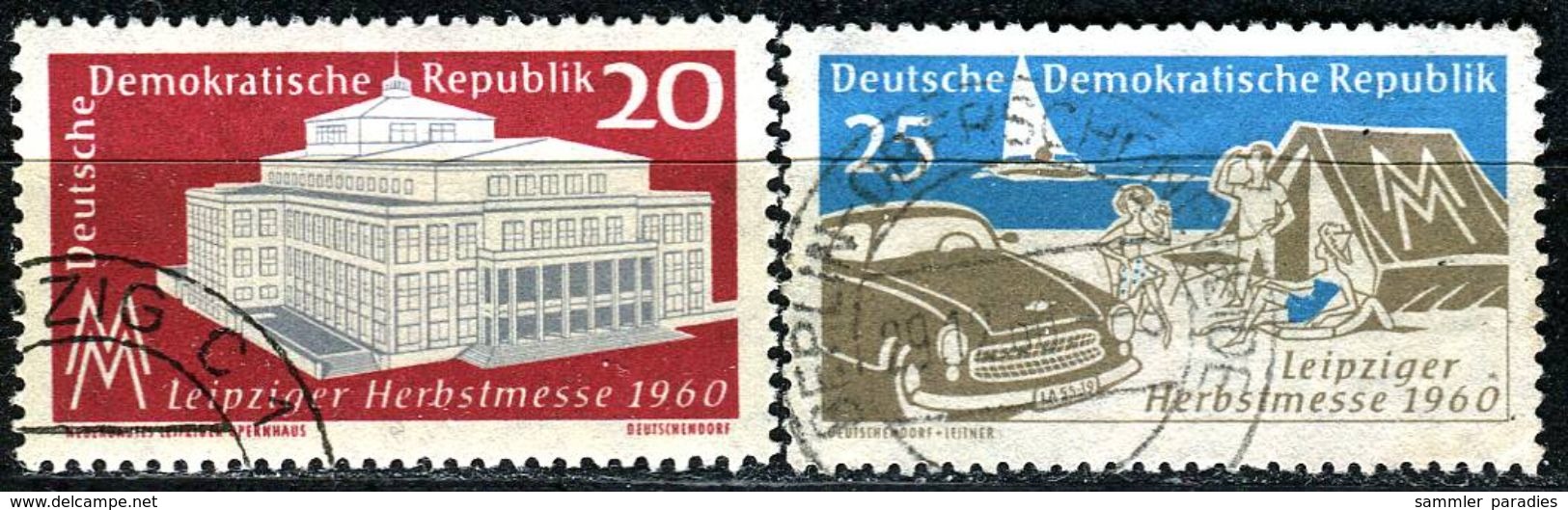 DDR - Michel 781 / 782 - OO Gestempelt (B) - 20-25Pf  Leipziger Herbstmesse 60 - Gebraucht