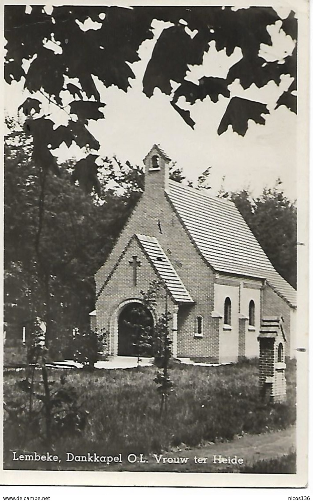 LEMBEKE   DANKKAPEL O.L. VROUW TER HEIDE    ( ECRITE  ) - Kaprijke