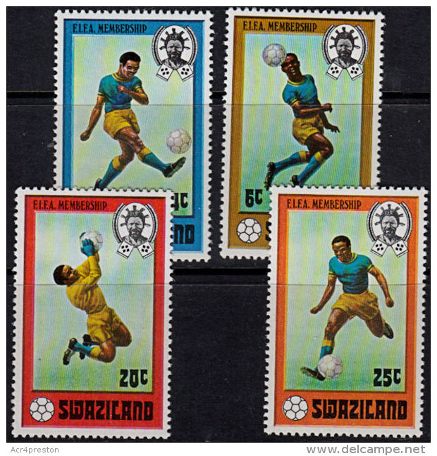 A1216 SWAZILAND 1976, SG 259-62  Football, FIFA Membership,  MNH - Swaziland (1968-...)