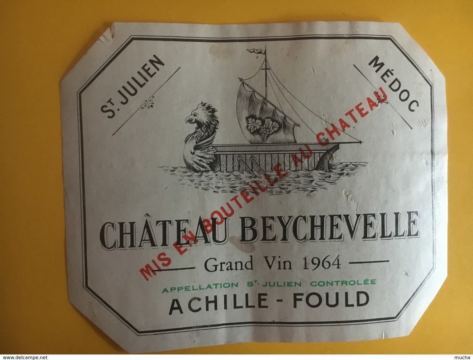 6088 -  Château Beychevelle 1964 St Julien - Bordeaux