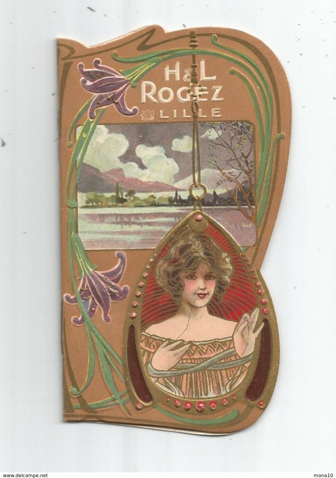 Lille - H.L. Roger -1907- Calendrier Petit Format, Couverture Gaufrée - Small : 1901-20