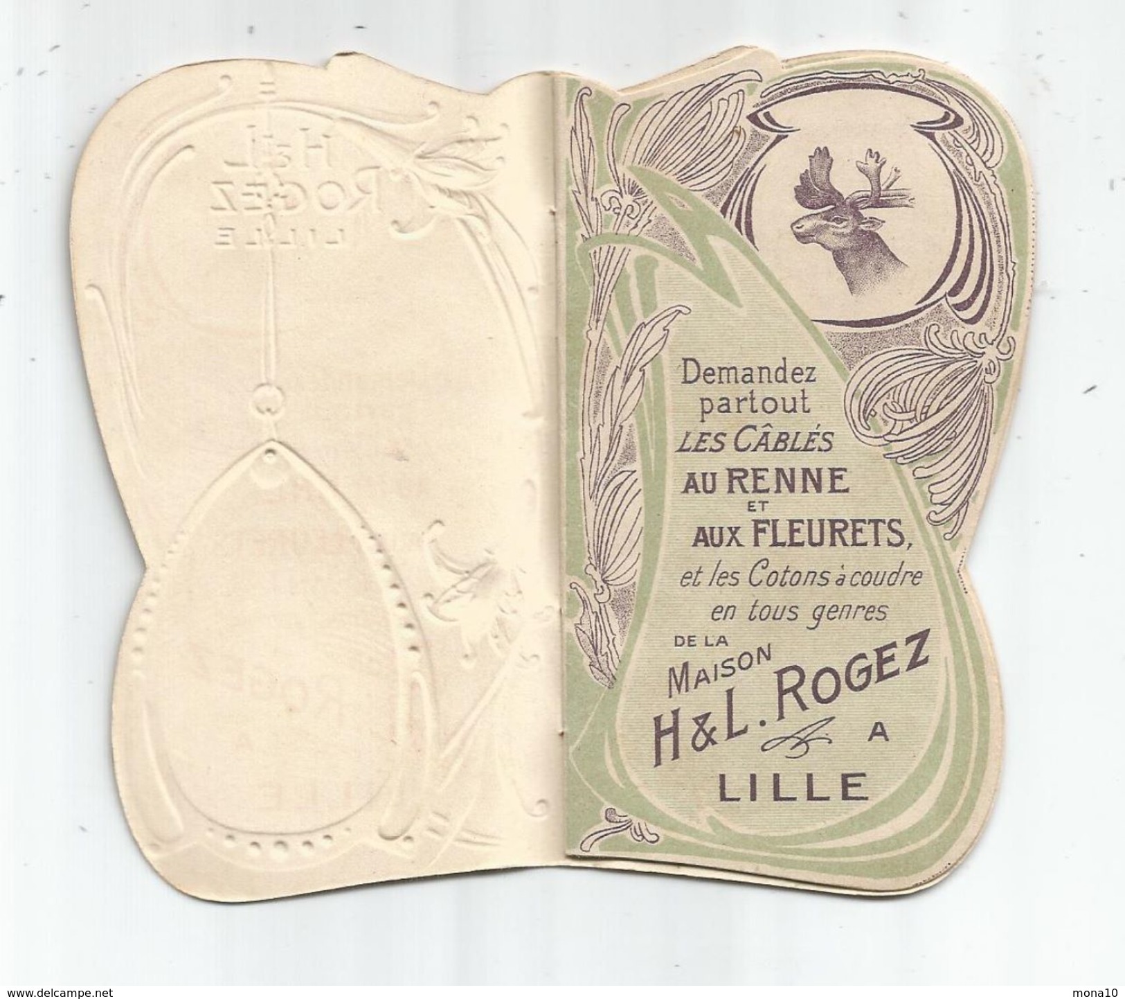 Lille - H.L. Roger -1907- Calendrier Petit Format, Couverture Gaufrée - Small : 1901-20