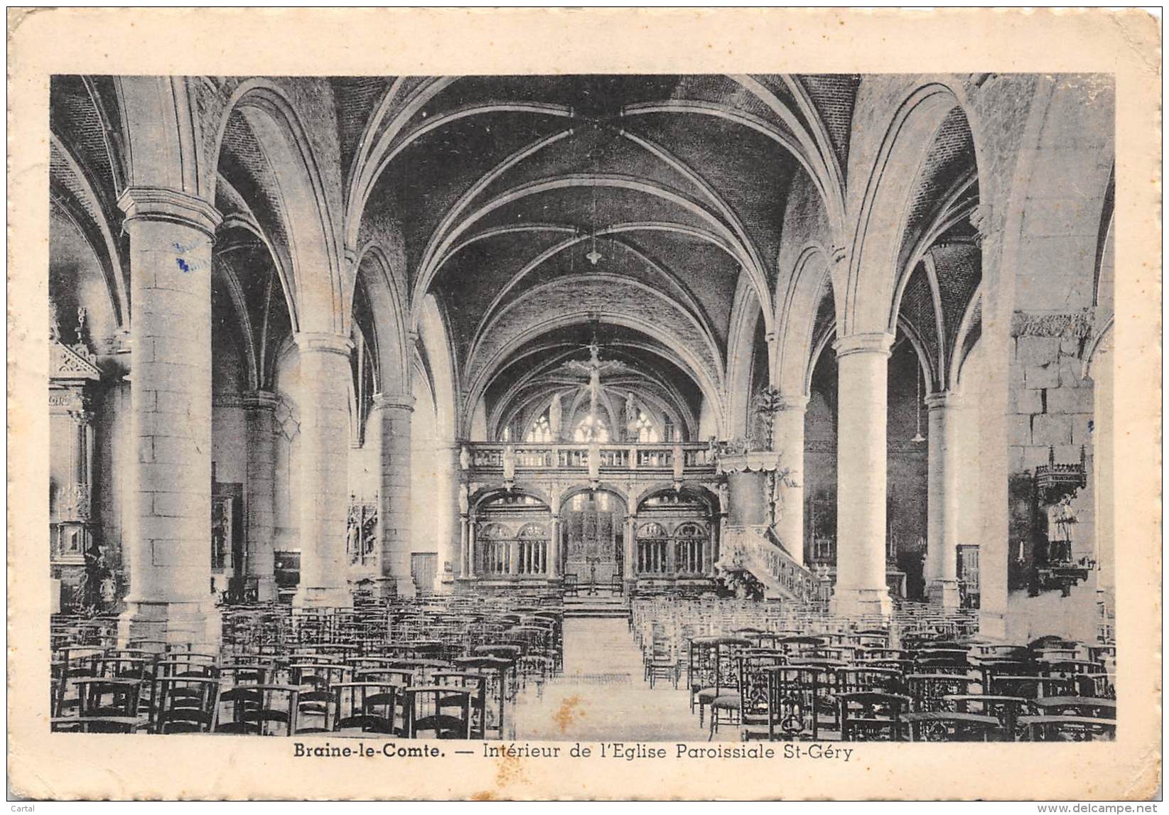 CPM - BRAINE-le-COMTE - Intérieur De L'Eglise Paroissiale St-Géry. - Braine-le-Comte