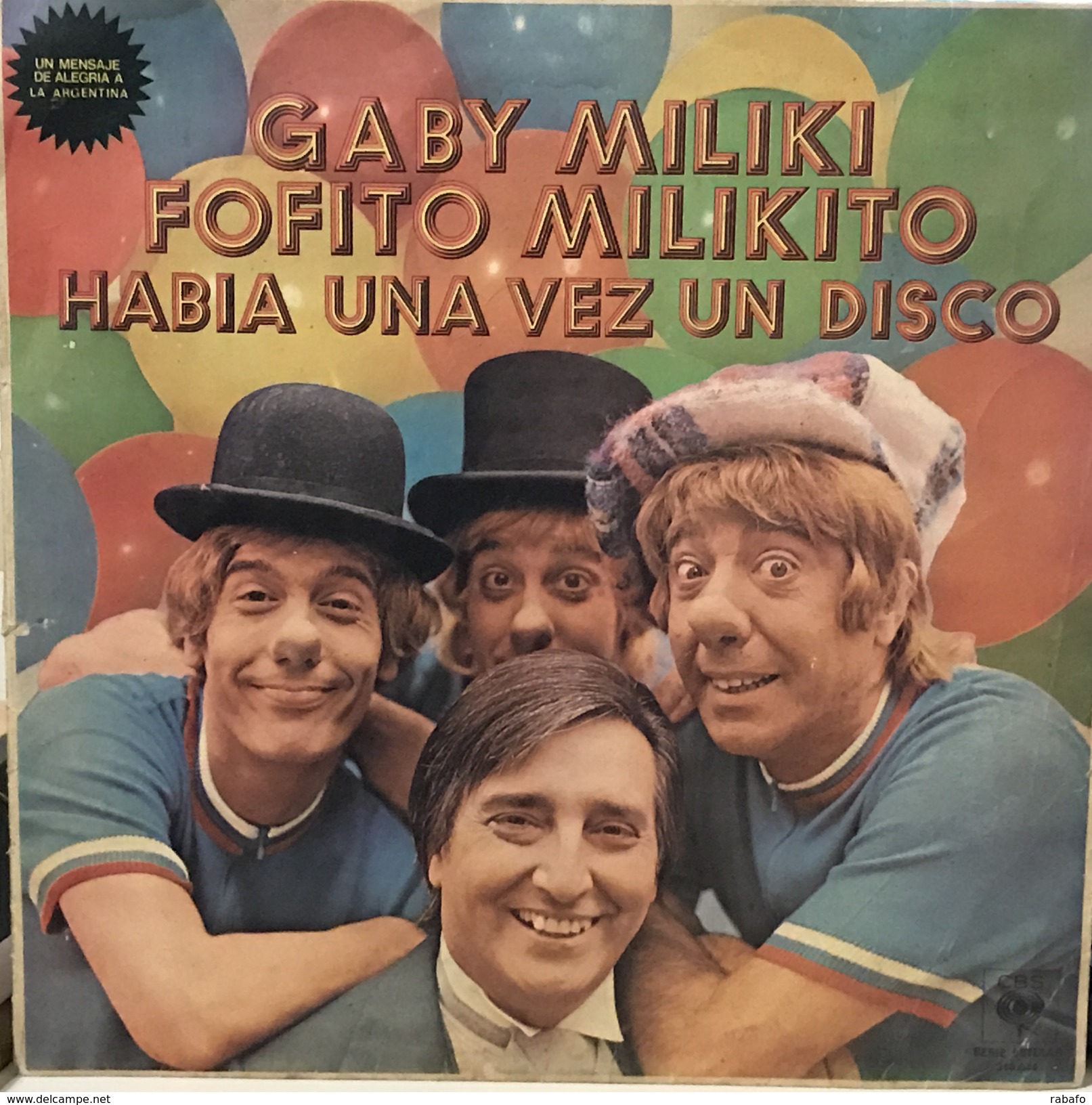 LP Argentino De Gaby, Miliki, Fofito Y Milikito Año 1977 - Bambini