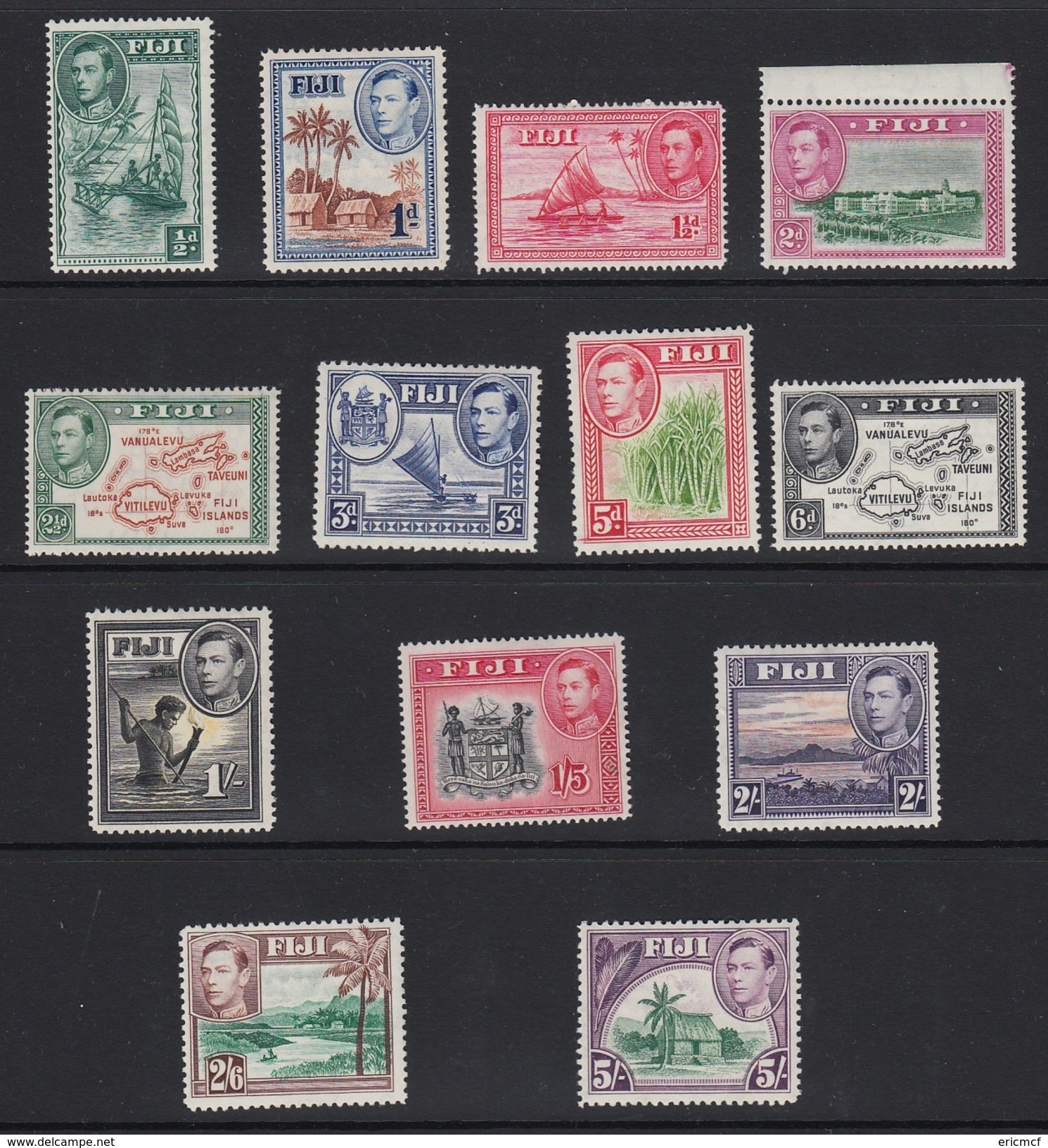 Fiji 1938 To 5s MLH(*) - Fiji (...-1970)