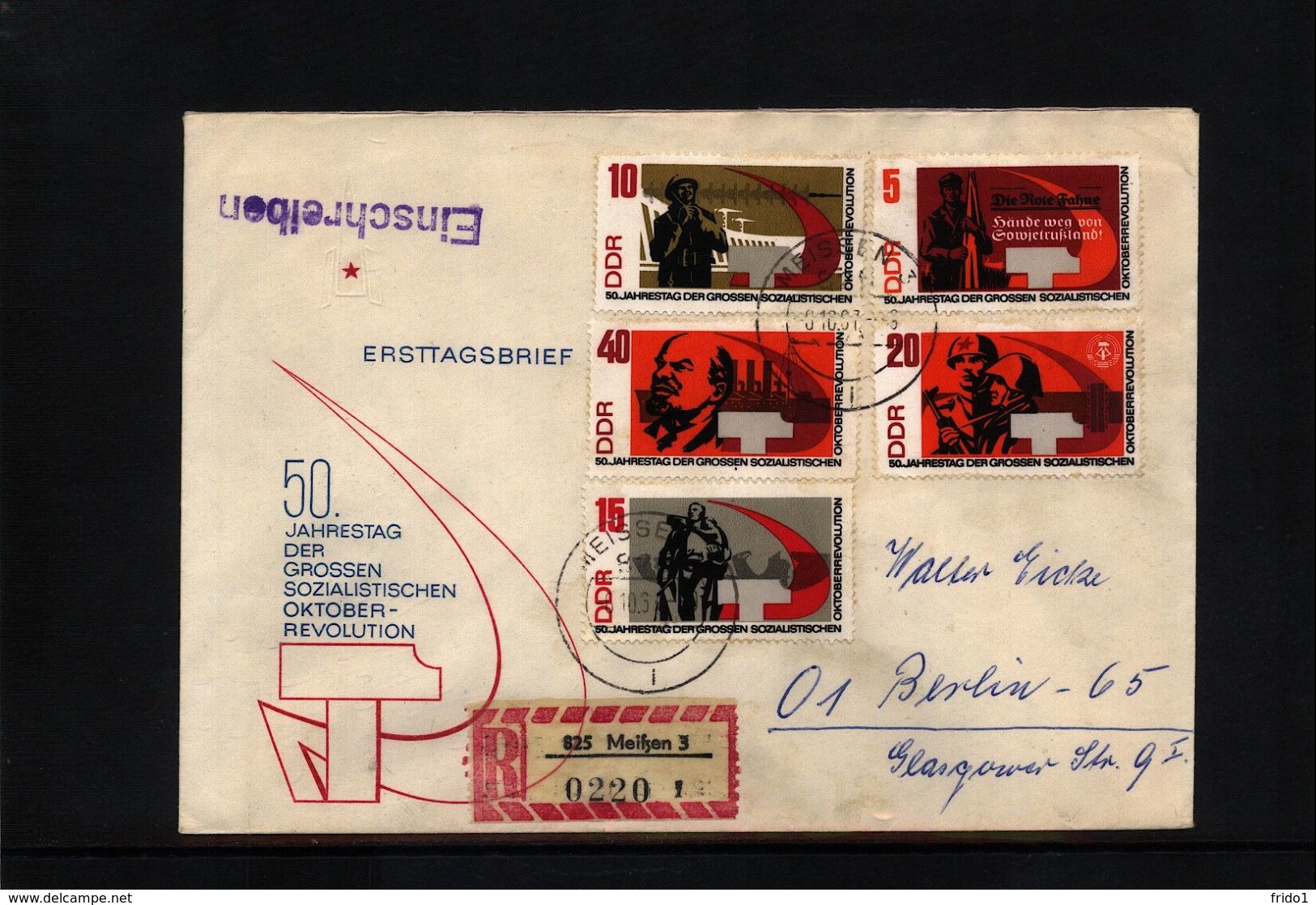 Germany DDR 1967 Interesting Letter FDC - Briefe U. Dokumente