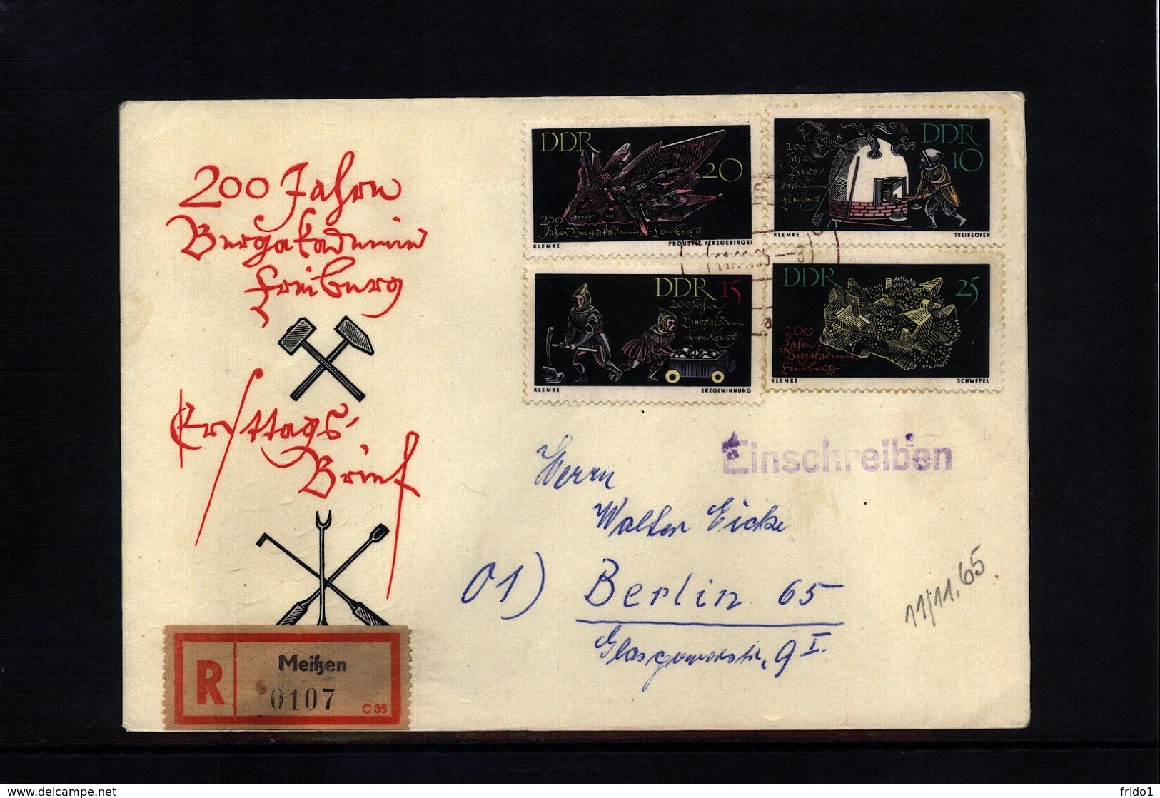 Germany DDR 1965 Interesting Letter FDC - Briefe U. Dokumente